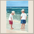 two boys beach print