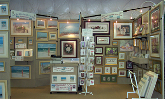 art booth at fine art shows