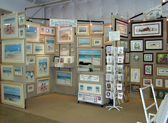 art booth at fine art shows