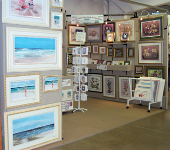 art booth at fine art shows