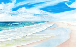 Sand Dunes Seascape Print