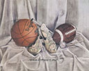 Size 11 x 14 &nbsp; S/N 1000 Football Sports -Pastel