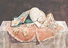  14 x 19 s/n 550 lithograph Victorian Still Life - Pastel