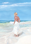 victorian beach lady print