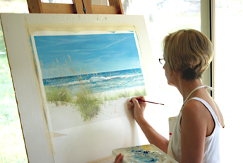 painting sea
