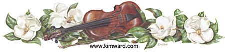 Magnolia  Violin giclee print