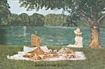 16 x 24  9 x 14 Victorian Picnic - Pastel