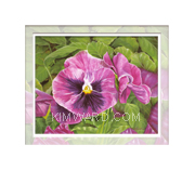 pink pansy mat