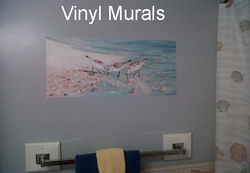 Beach vinyl murals