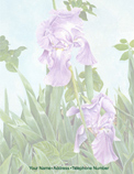 purple-iris-stationery
