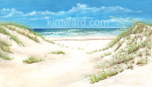 Sand Dunes Giclee Print Gulf Shore Alabama