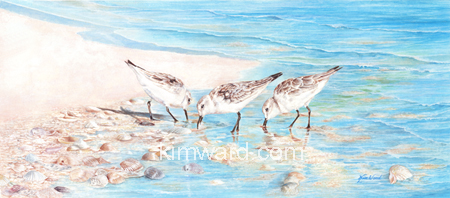 watercolor beach painting