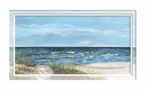 beach scene mini print