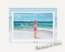 beach girl mini print