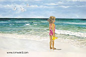 small girl on the beach
