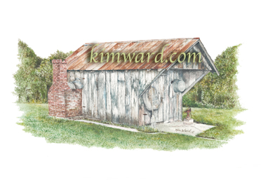 Country print smoke house