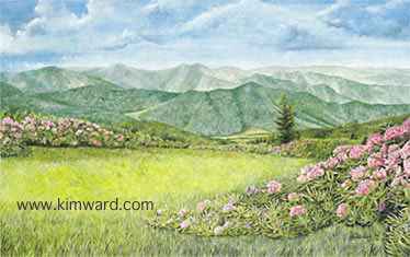 Mountain Painting - Watercolor
