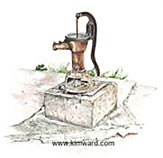  9 x 9 country water pump